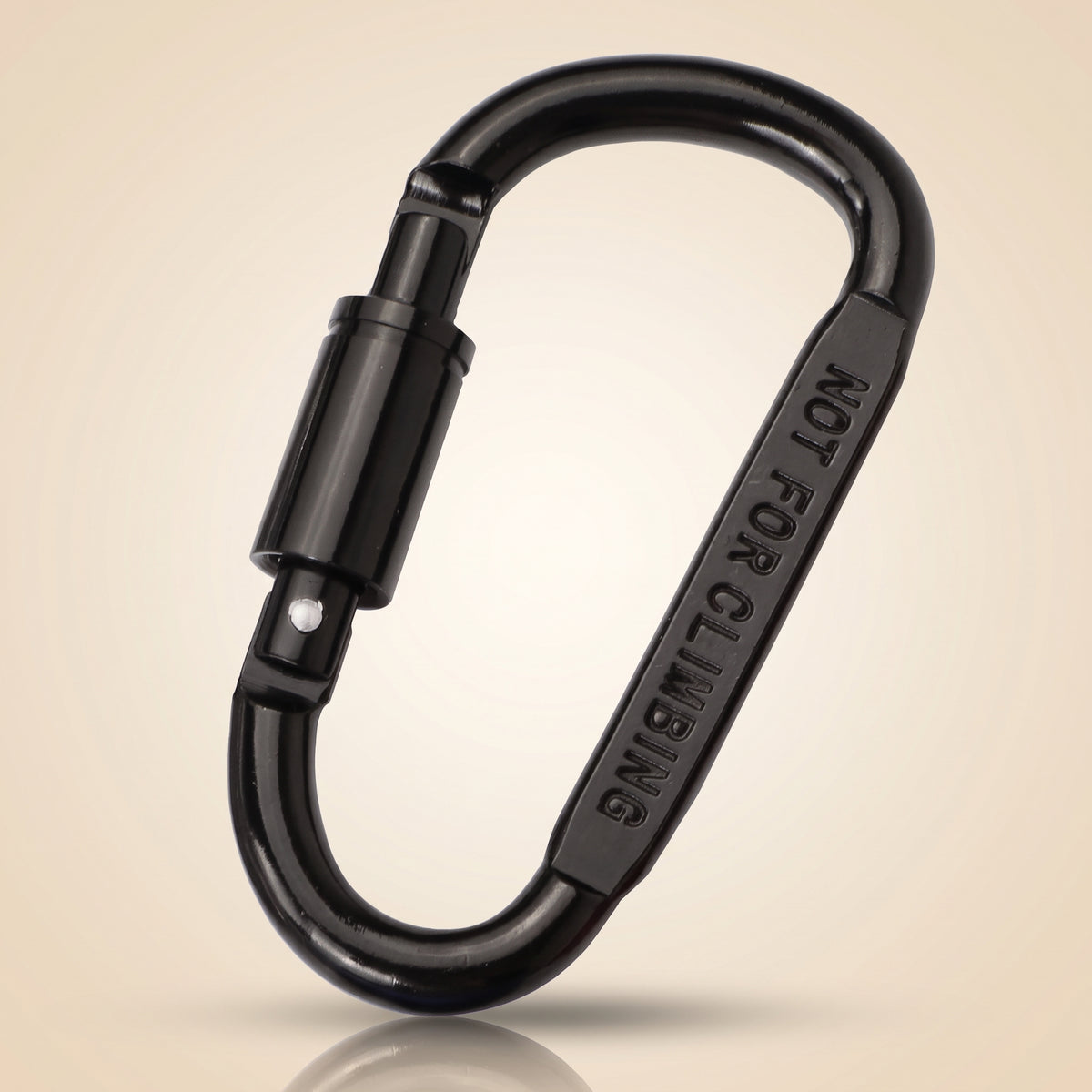 D-Shape Carabiner Clip — 80mm Aluminium