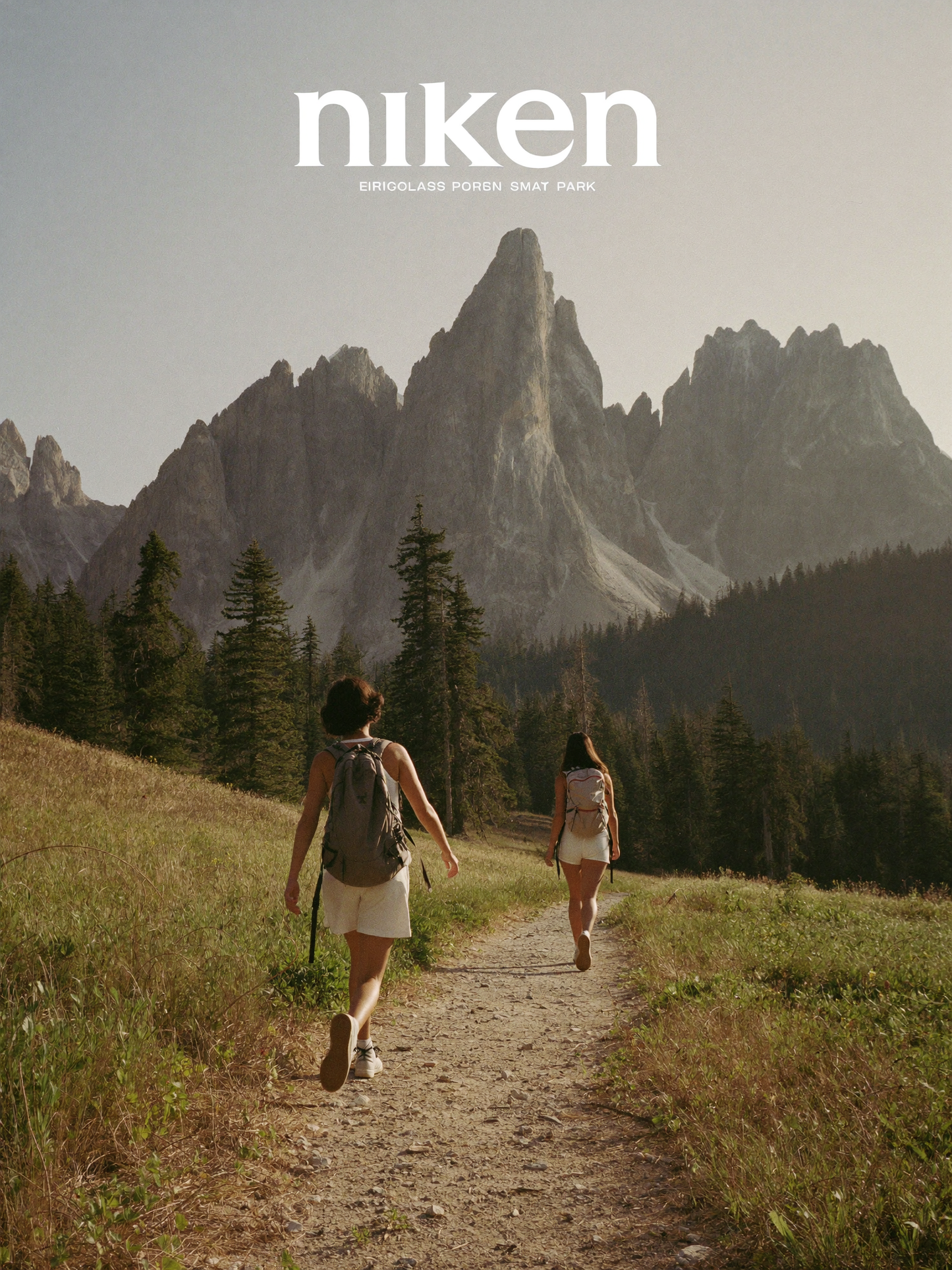 Two hikers on an easy national park trail at sunrise — Beginner-Friendly Trails USA GPX collection