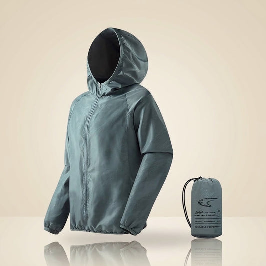 Packable UPF 50+ windbreaker hiking jacket