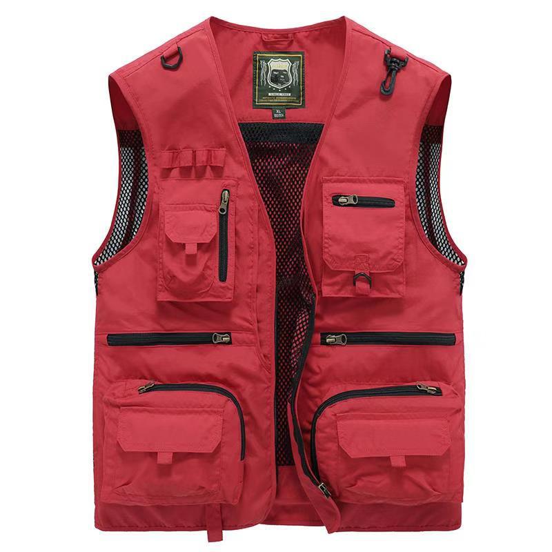 Men's Tactical Hiking Vest — 14 Pockets Lightweight Outdoor