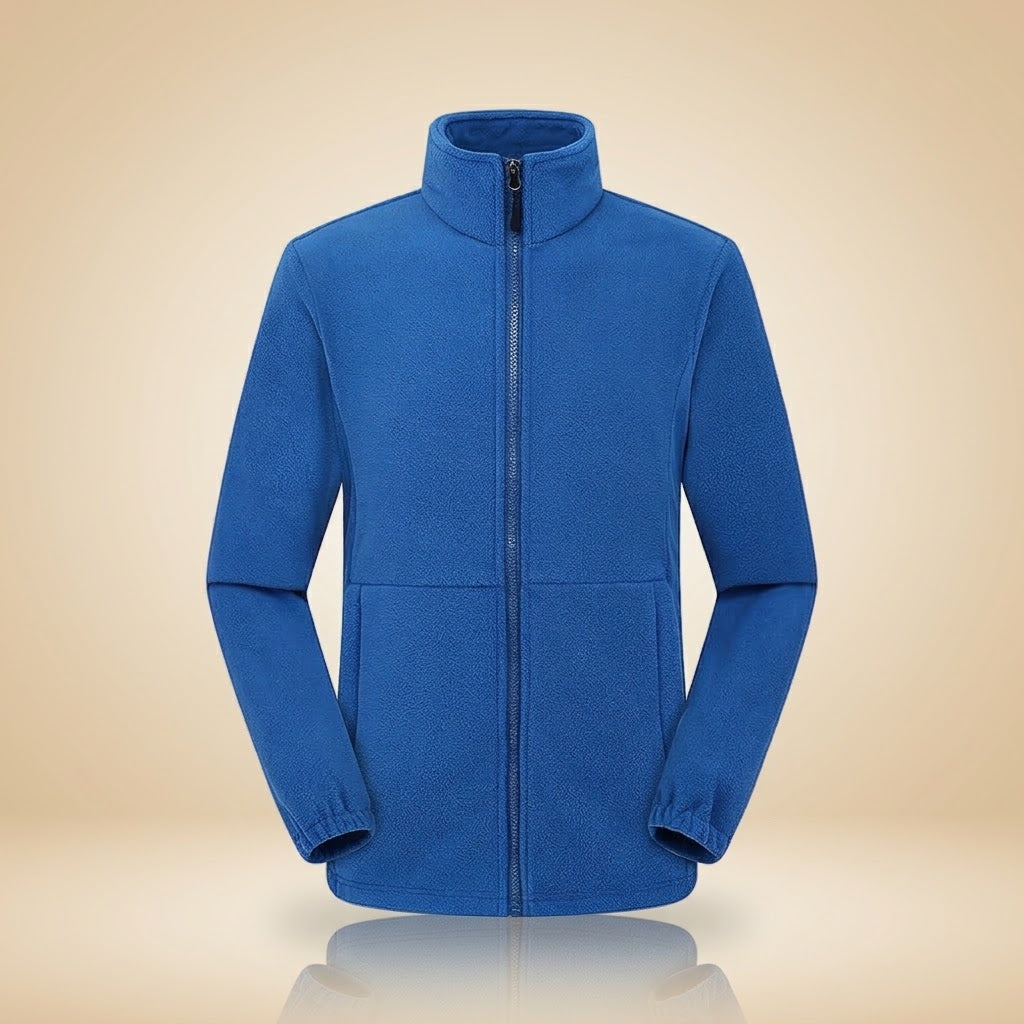 Men's polar fleece soft-shell hiking jacket