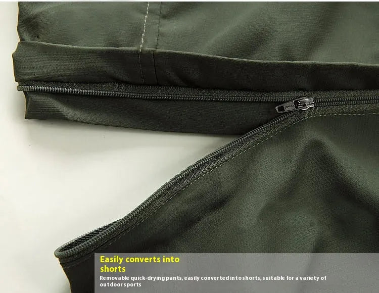 Convertible Hiking Pants — Zip-Off Quick-Dry