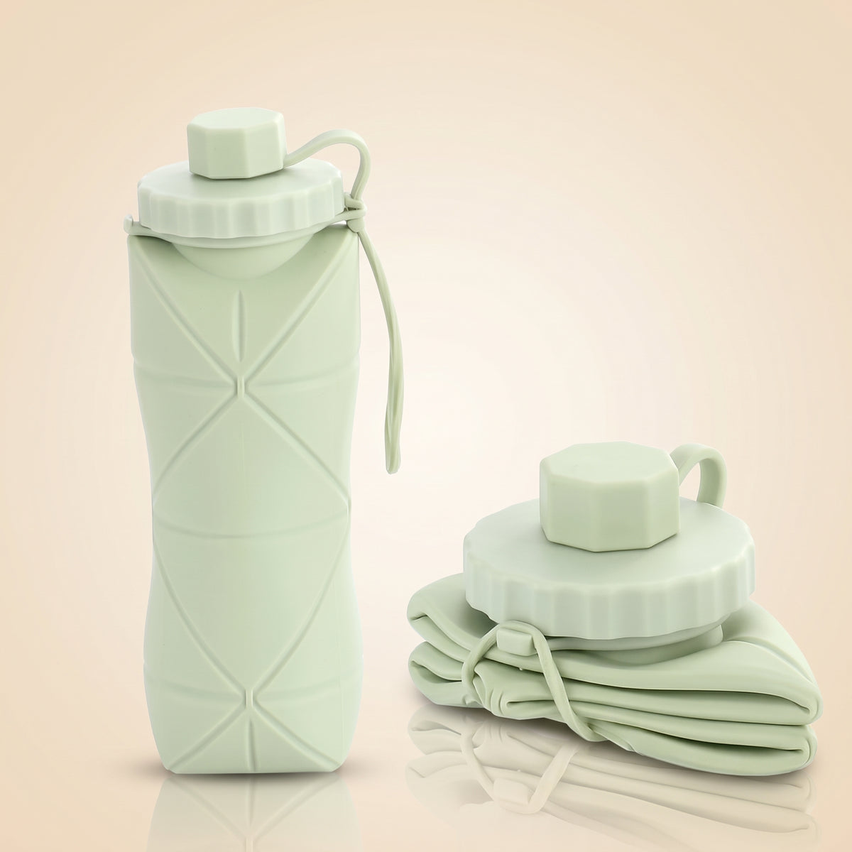 Collapsible Silicone Water Bottle — 600ml