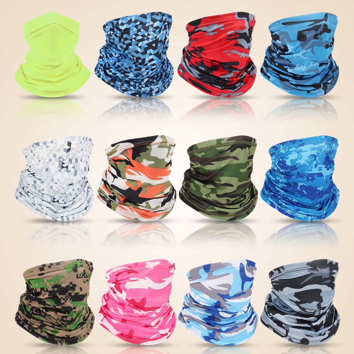 Multifunctional Neck Gaiter — Seamless Stretch Tube