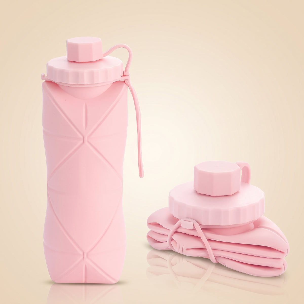 Collapsible Silicone Water Bottle — 600ml