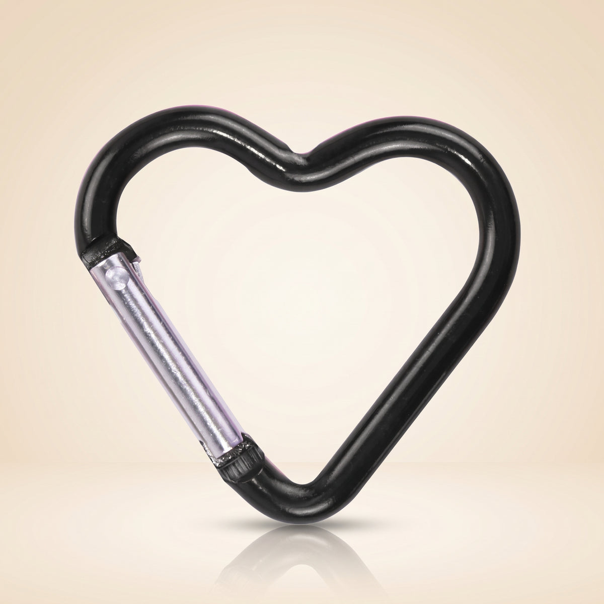 Heart Carabiner Clip — Aluminium Keychain