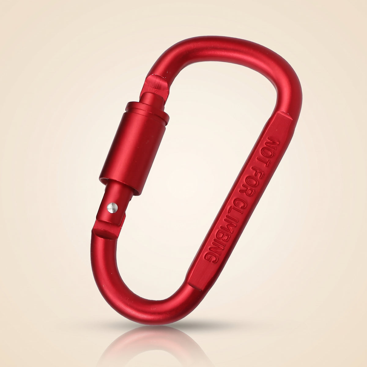 D-Shape Carabiner Clip — 80mm Aluminium
