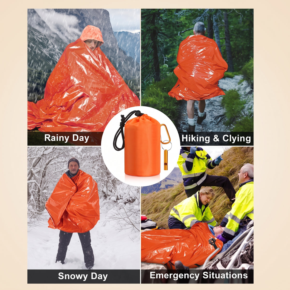 Emergency Bivy Sack — Thermal Survival Shelter