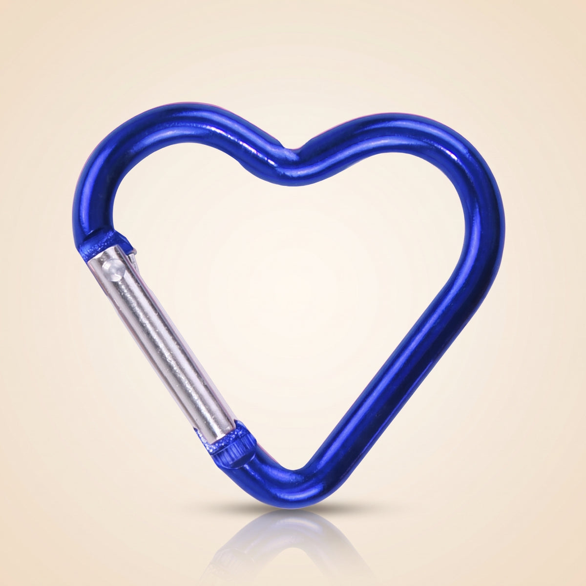 Heart Carabiner Clip — Aluminium Keychain