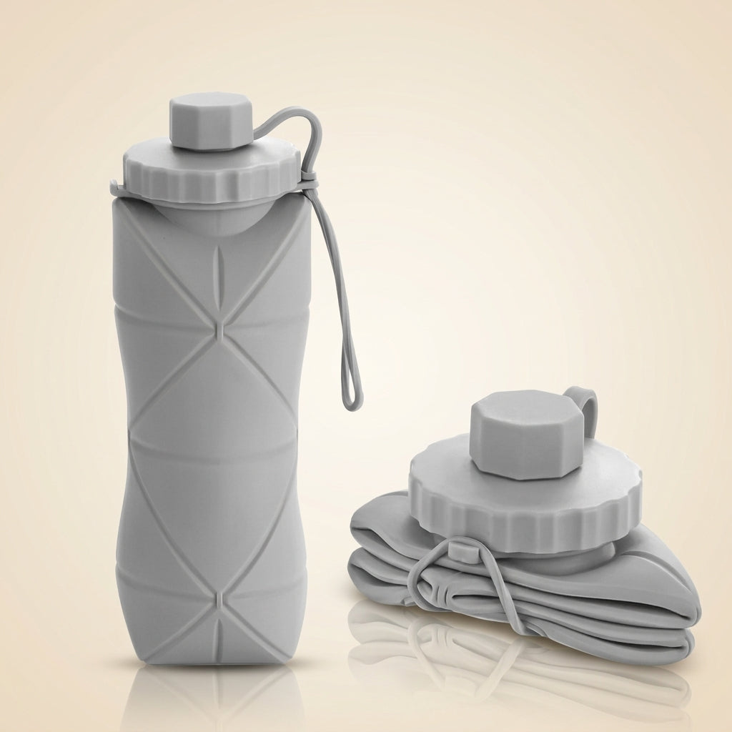 Collapsible Silicone Water Bottle — 600ml