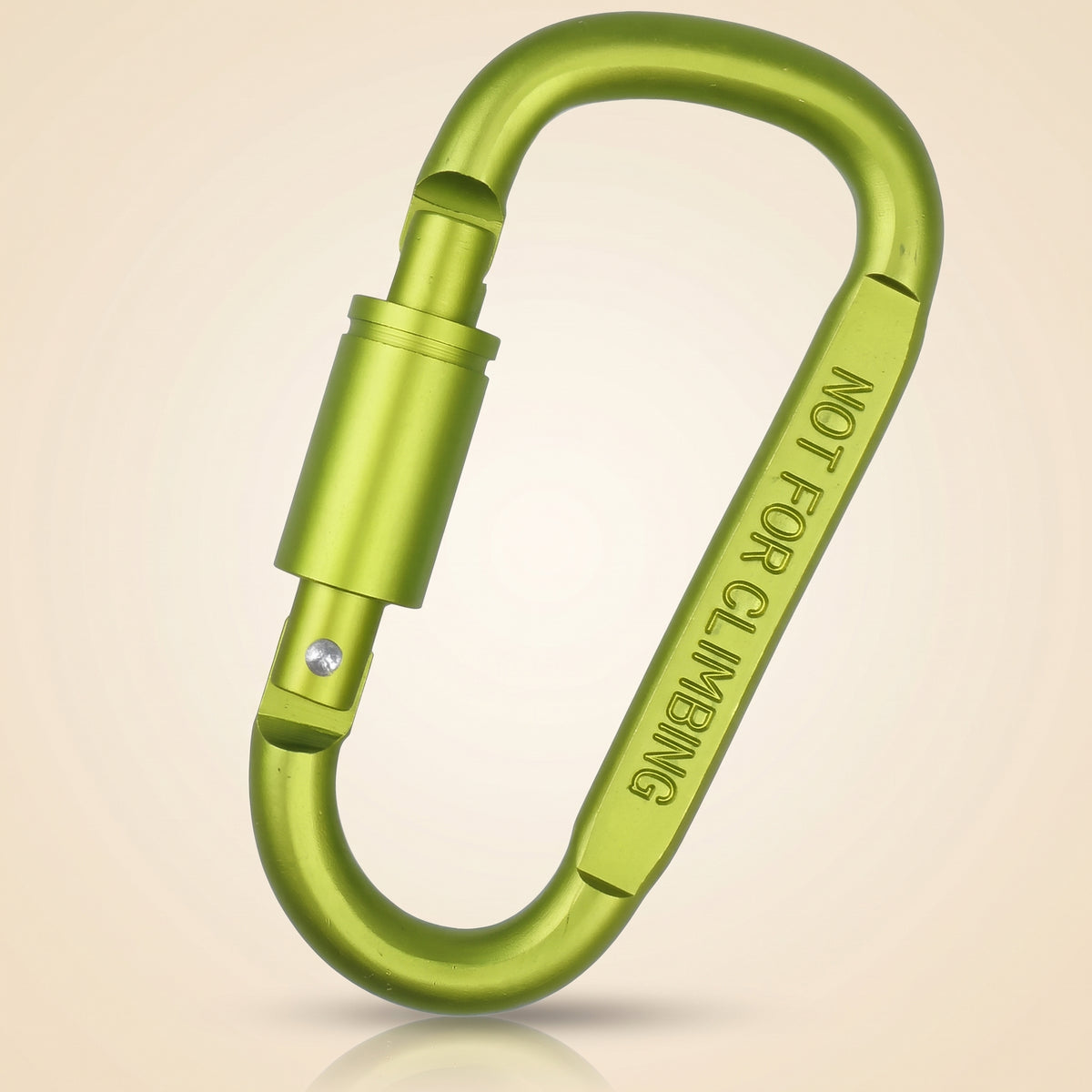 D-Shape Carabiner Clip — 80mm Aluminium