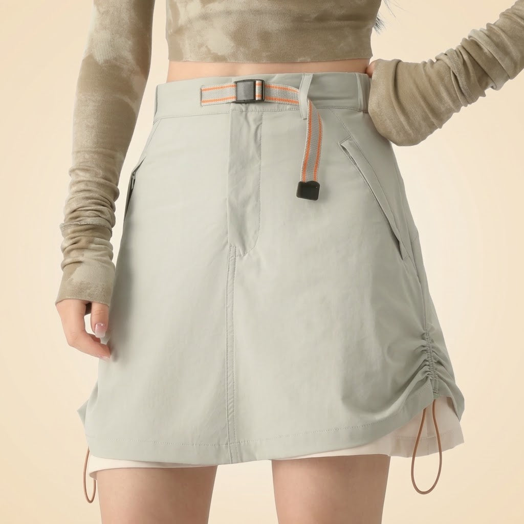 Women's hiking skort with built-in shorts