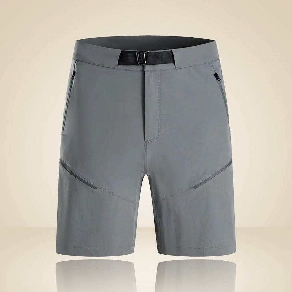 Quick-dry hiking shorts with zip pockets, unisex