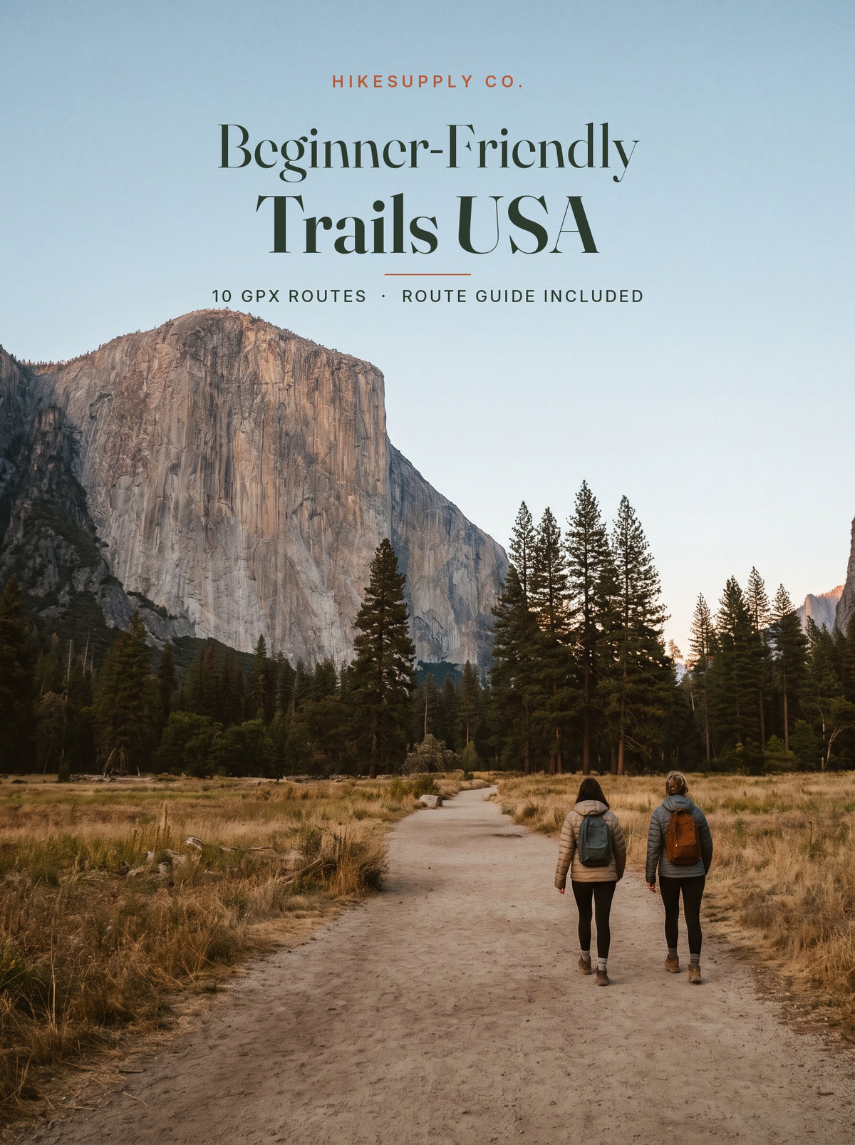 Beginner-friendly national park hikes USA GPX route collection