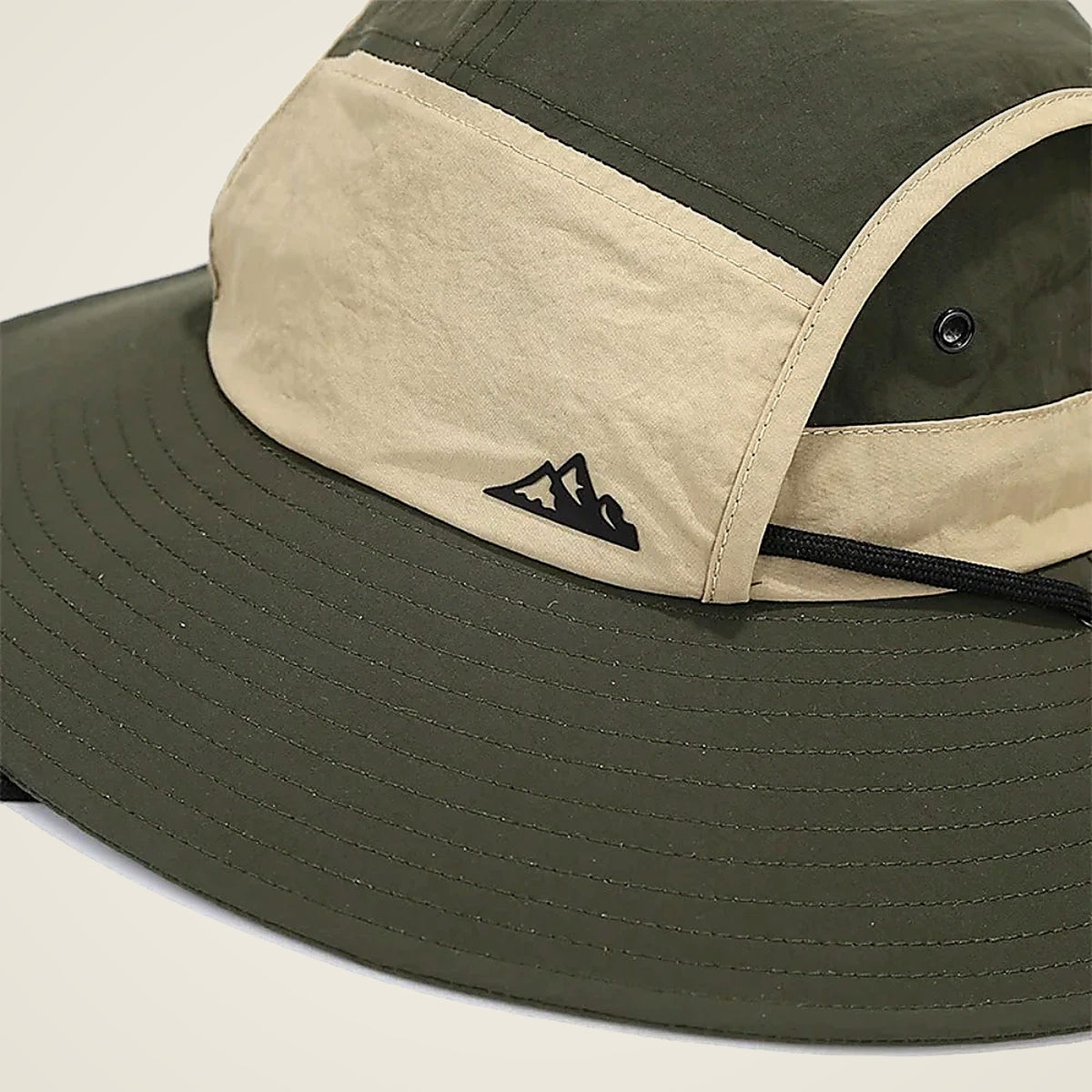 Wide-Brim Sun Hat — Men's