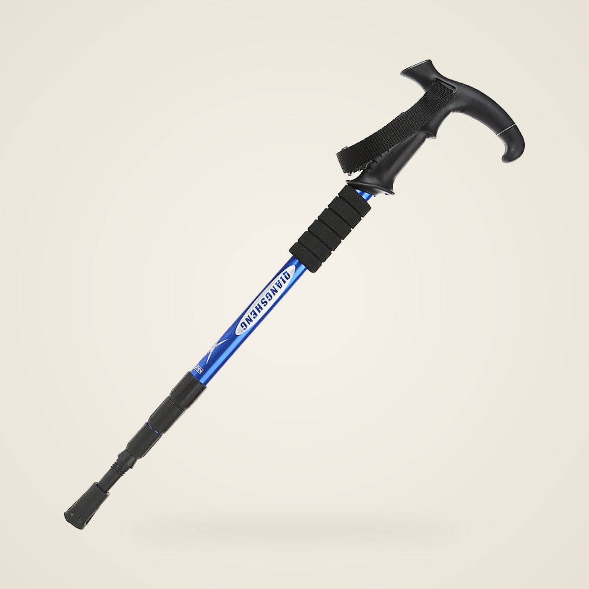 Folding Trekking Pole — 4-Section Aluminium (Single)