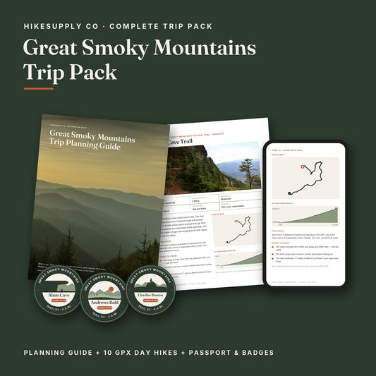 Great Smoky Mountains trip pack: planning guide and GPX hikes